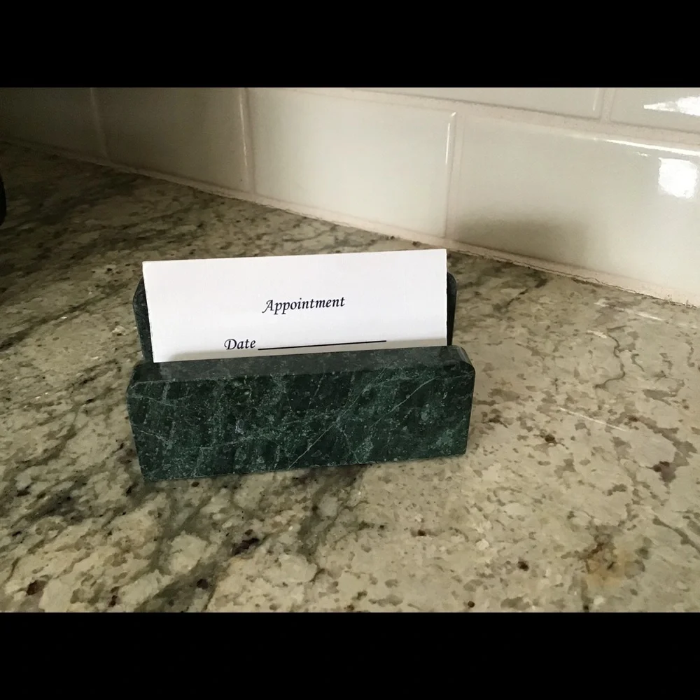 Cell phone/Business Card holder Marble